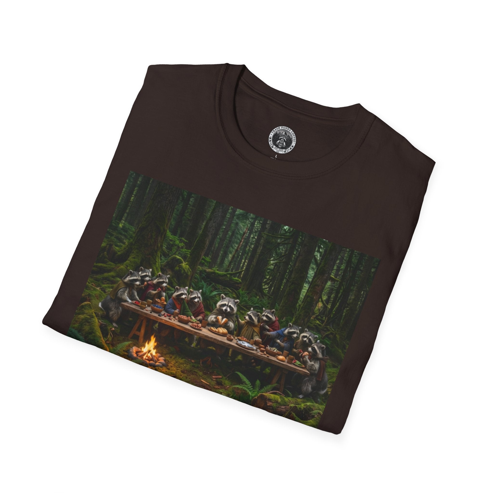 Last Supper w Raccoons Tee | Trash Panda Coffee