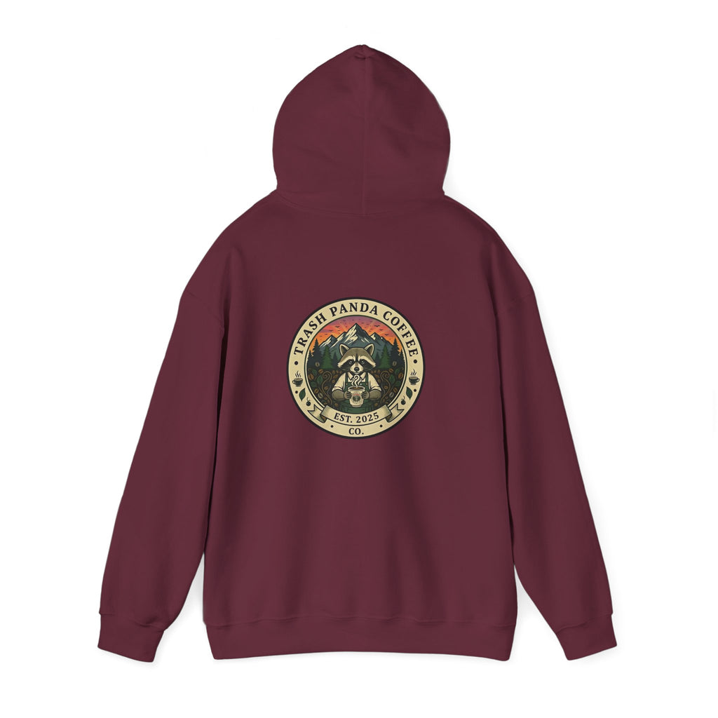 Trash Panda Coffee Hoodie - No Caffein Protesting Raccoons