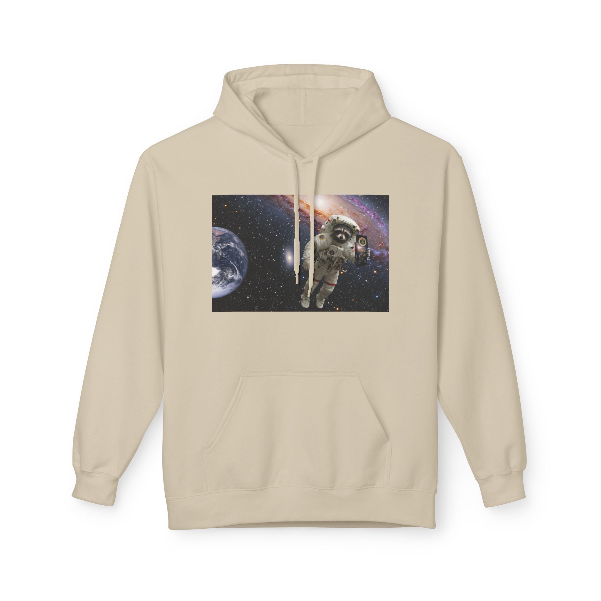 Trash Panda Coffee Logo Hoodie | Raccoon in space