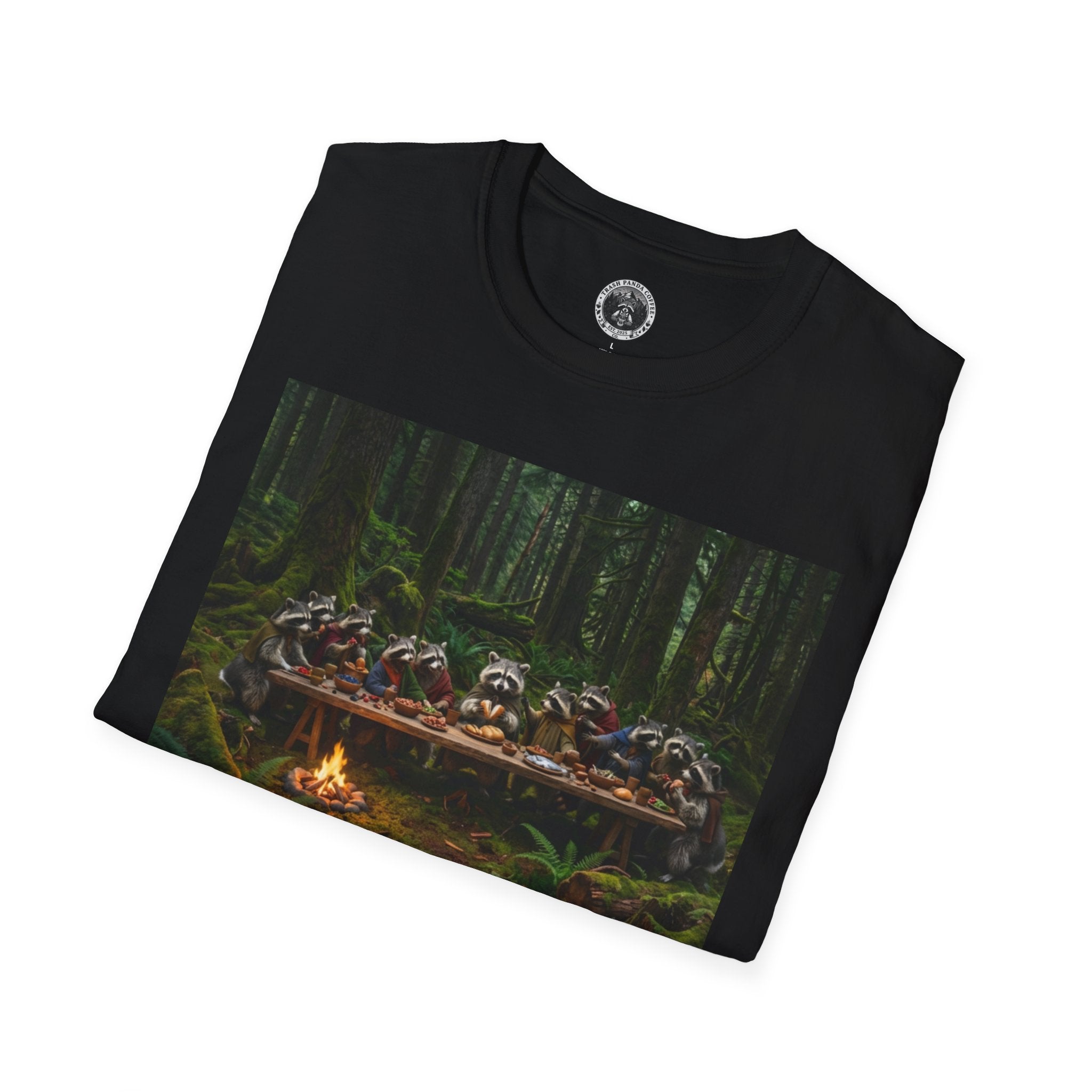 Last Supper w Raccoons Tee | Trash Panda Coffee