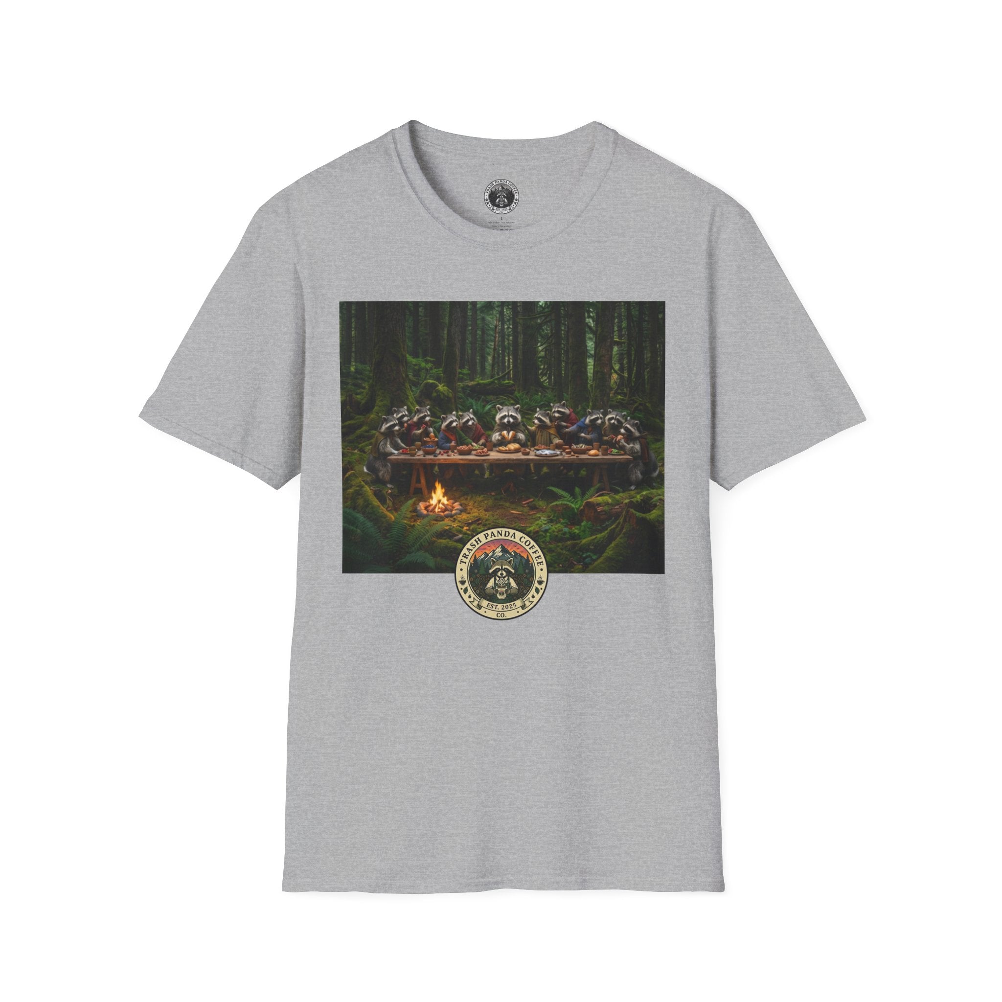 Last Supper w Raccoons Tee | Trash Panda Coffee