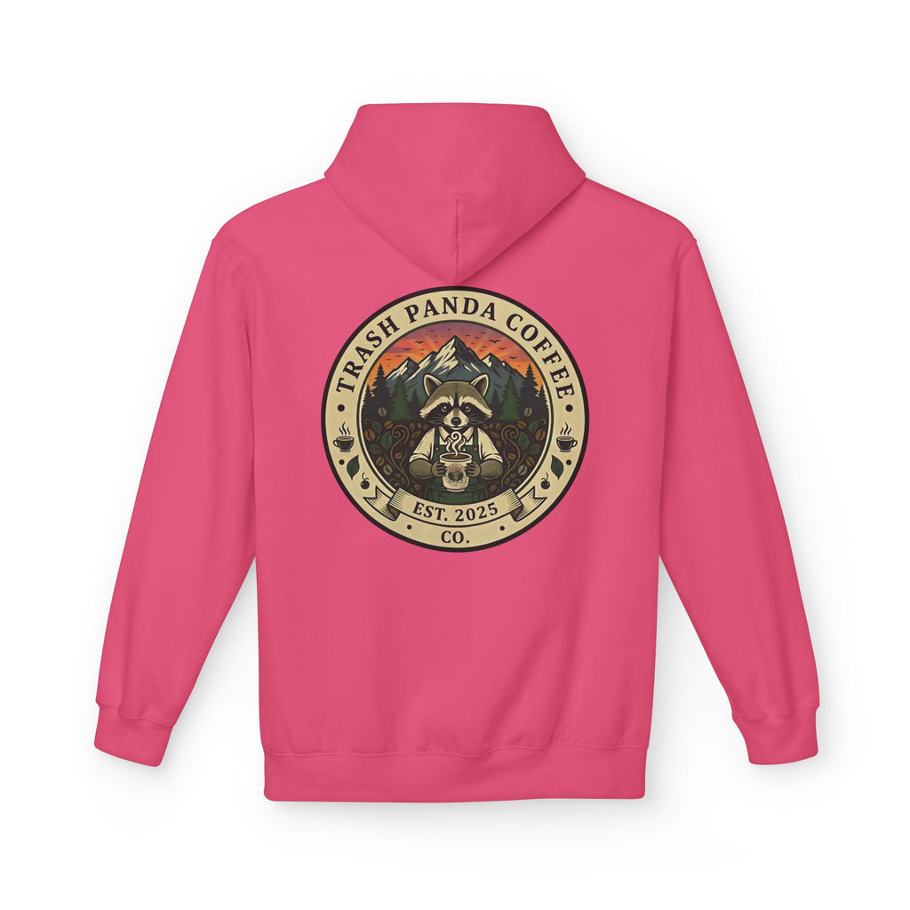 Trash Panda Coffee Logo Hoodie | Raccoon in space