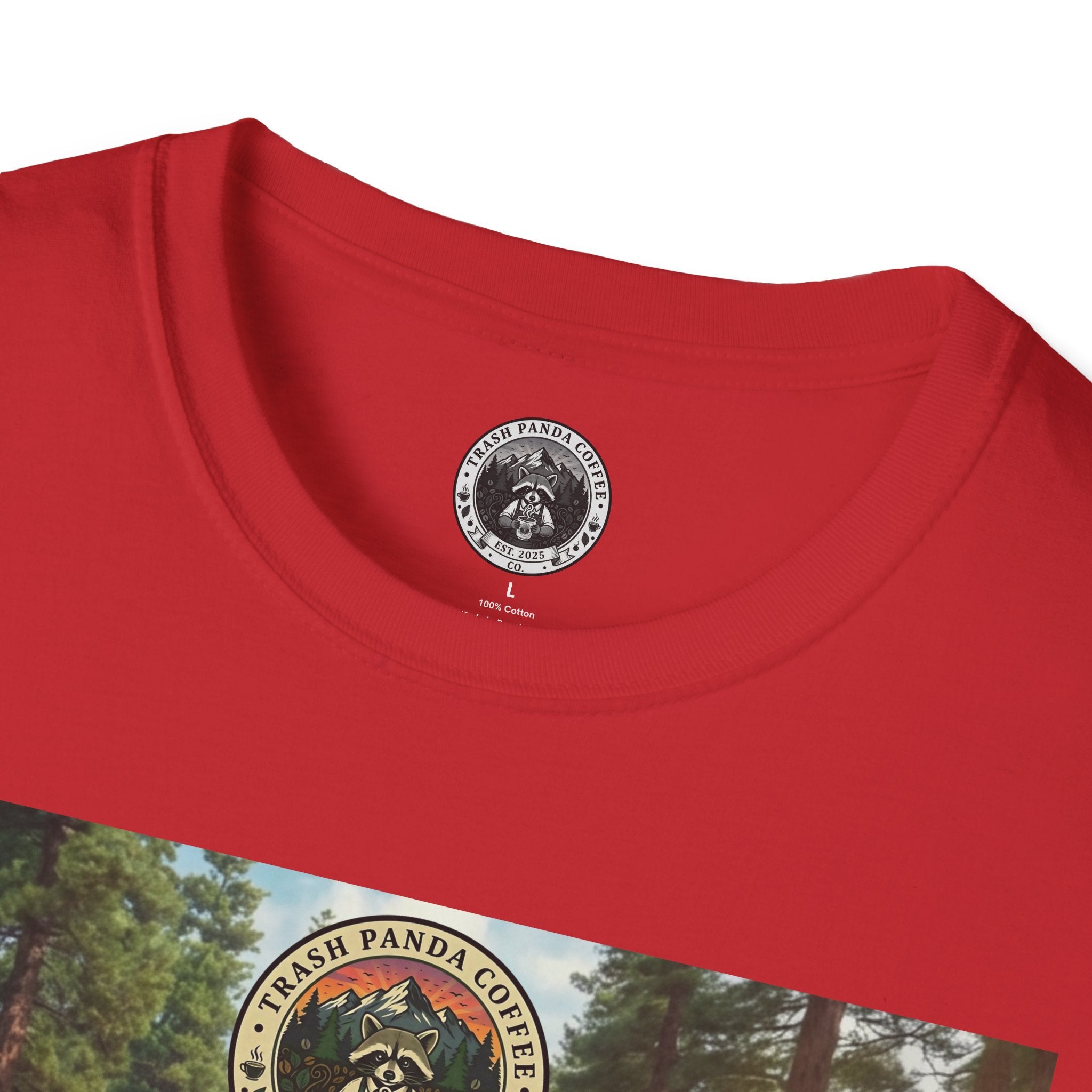 Raccoon Hippies Protest T-Shirt — 'No Caffeine'