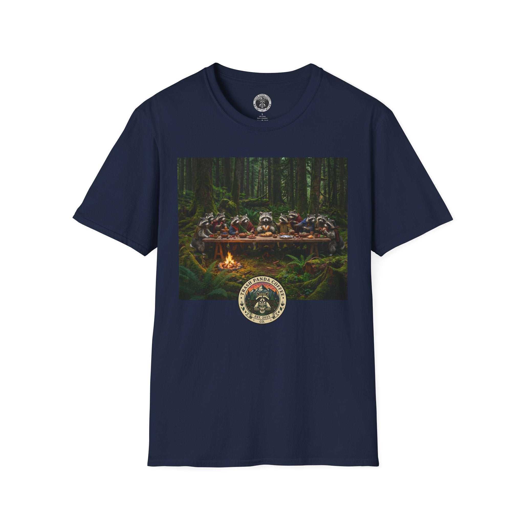 Last Supper w Raccoons Tee | Trash Panda Coffee